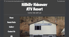 Desktop Screenshot of hillbillyhideawayatvresort.com