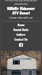 Mobile Screenshot of hillbillyhideawayatvresort.com